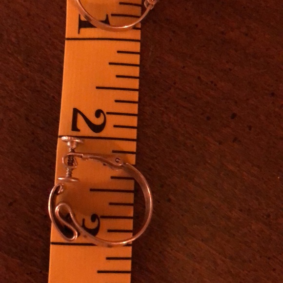 Vintage Sterling Napier Screw-back Hoop Earrings - Picture 9 of 10